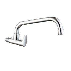 Grifo monomando de fregadero de pared un agua