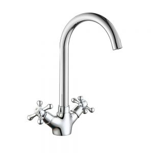 Single lever high basin tap