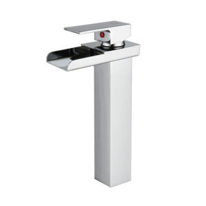 Grifo de lavabo monomando efecto cascada con luz led NIAGARA
